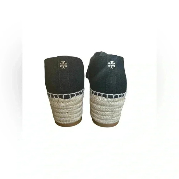 Tory Burch Women's Black Catalina Espadrille Wedge Sandal size 9M - Picture 5 of 15